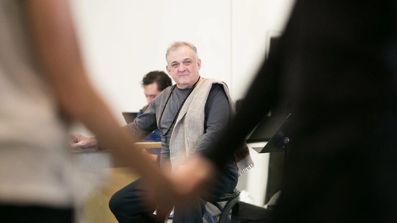 Mark Morris in rehearsal.
