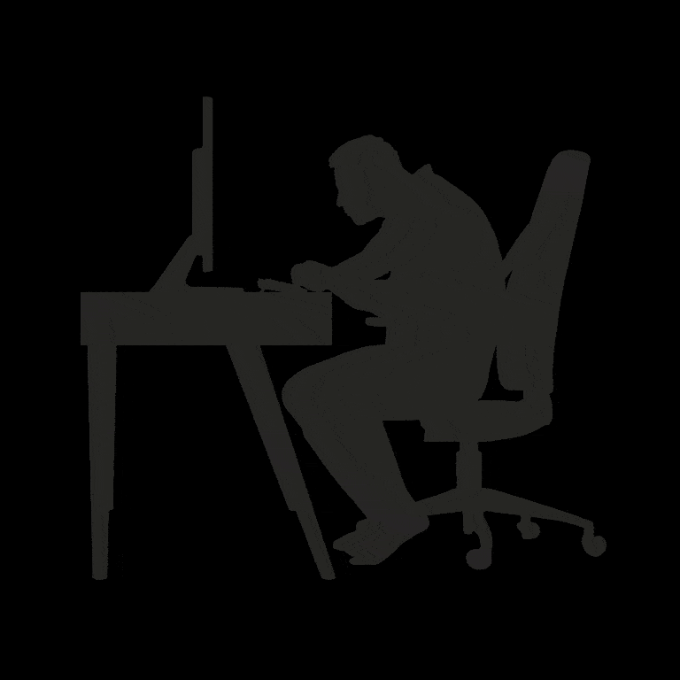 Animated Illustration: $353 billion spent annually on treating musculoskeletal disorders. 60% reduction of musculoskeletal incidents.