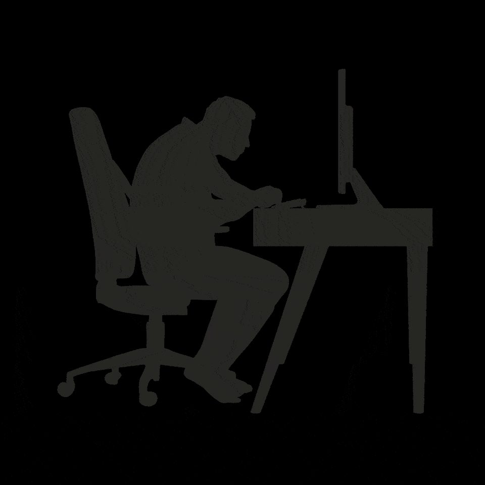 Animated Illustration: 1 in 8 workplace injuries caused by fatigue. 95% say microbreaks improve their day.