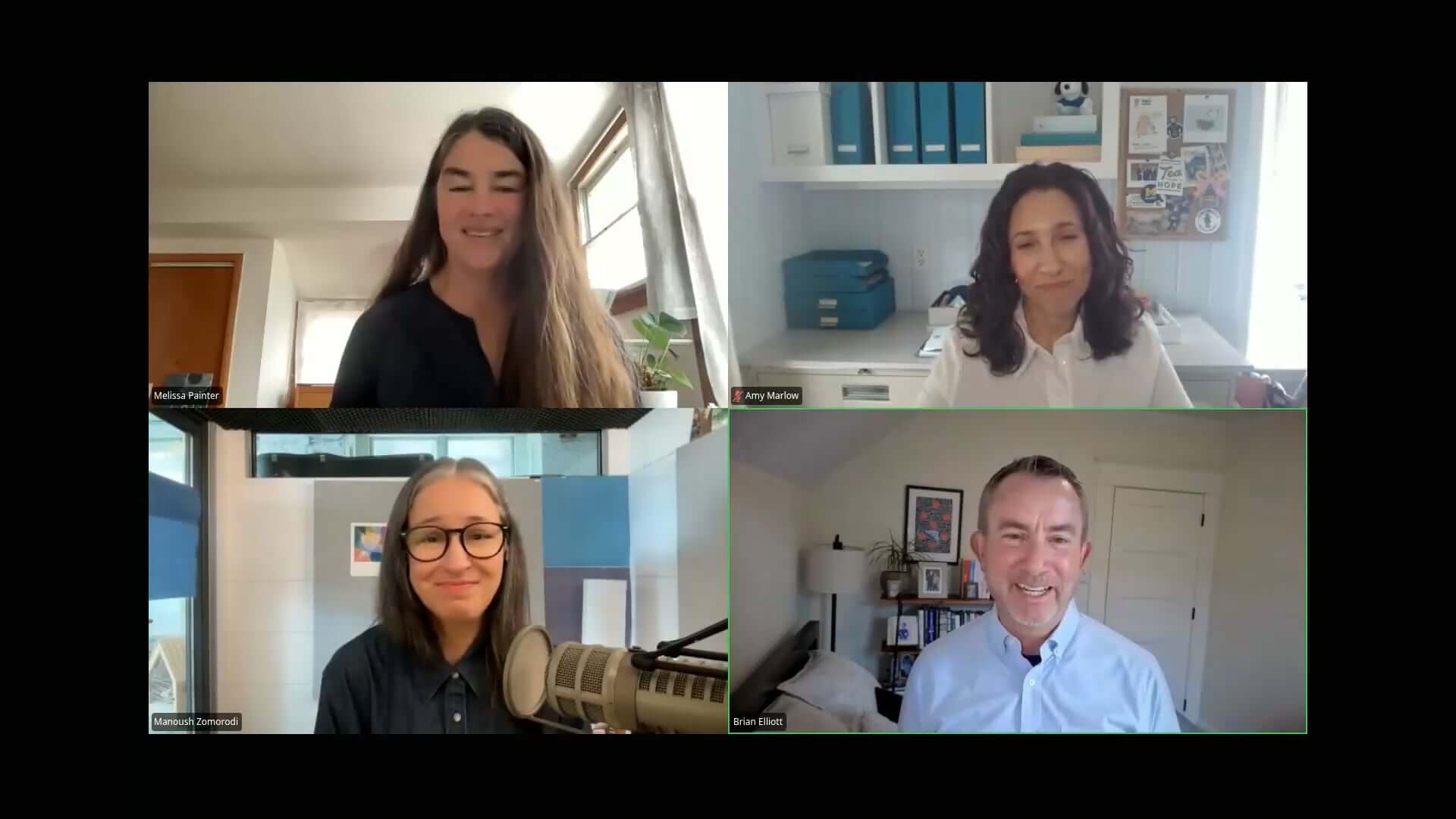 Conversation among webinar panelists about movement microbreaks