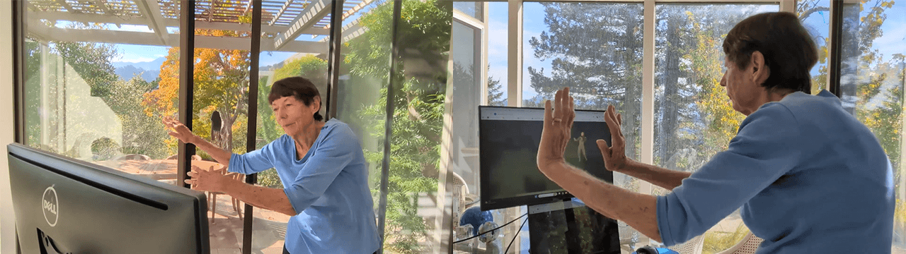 Movement exercise focused on proprioception and body awareness for steadier posture and control