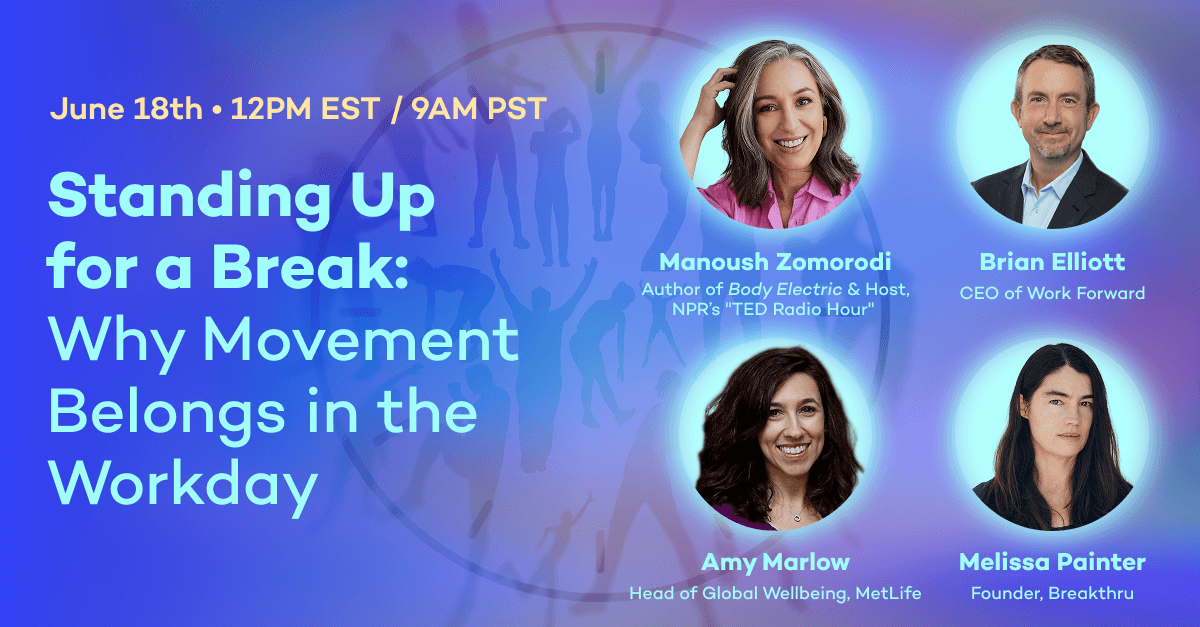 Standing Up for a Break webinar blog cover image